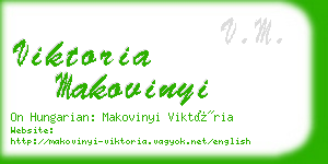 viktoria makovinyi business card